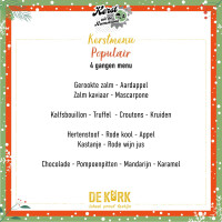 POP4 KURK Kerstmenu