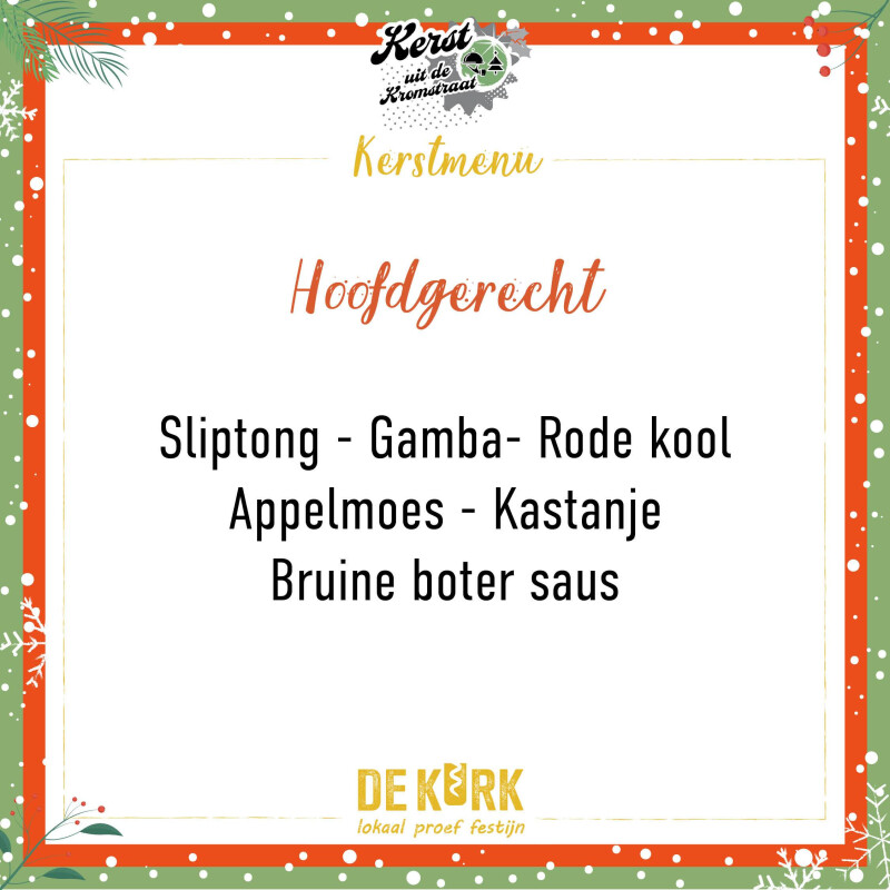 SLIPTONG KURK Kerstmenu19